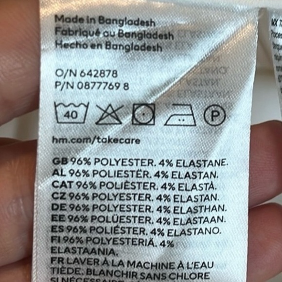 H&M off white flowy trousers - Picture 5 of 5